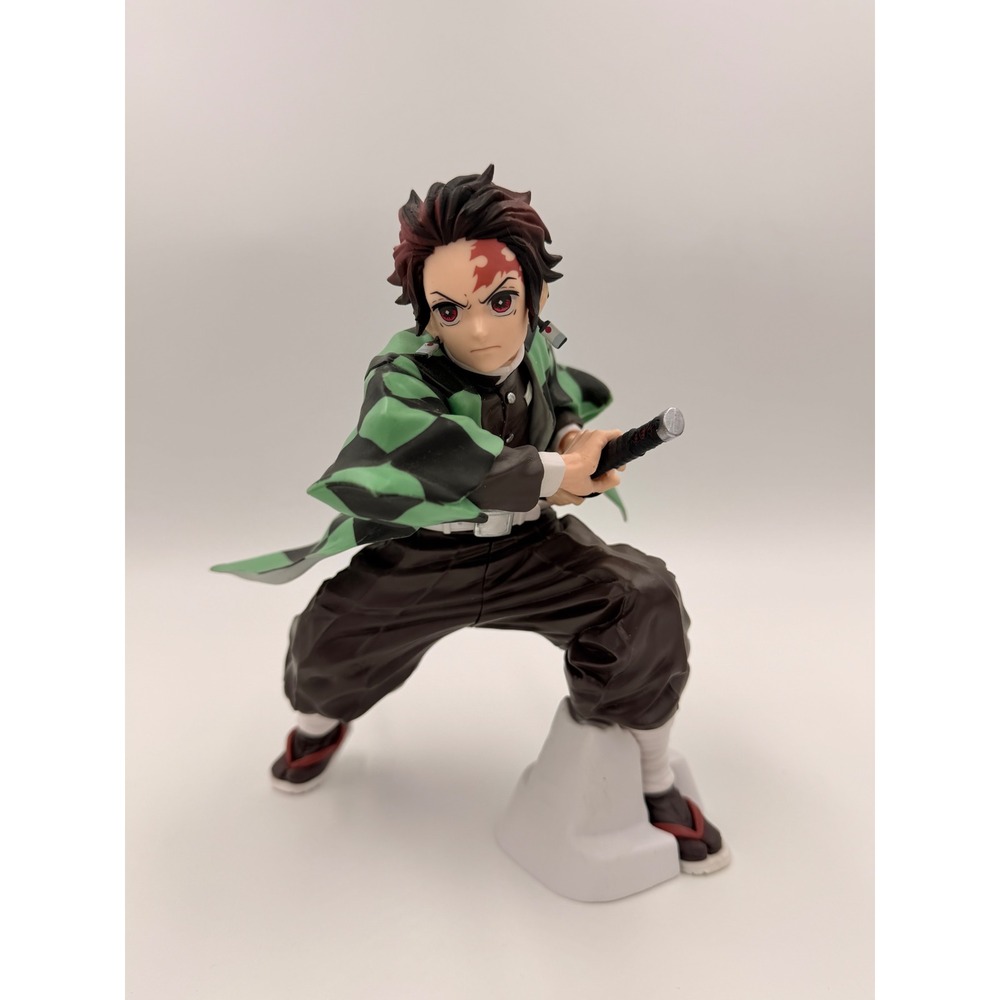 Demon Slayer Tanjiro Kamado Action Figure Anime Collectible Green Haori